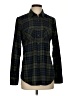BCBGeneration Plaid Green Long Sleeve Blouse Size S - photo 1