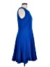 J. Peterman Solid Blue Cocktail Dress Size 10 - photo 4