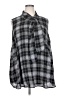 Torrid 100% Polyester Gray Sleeveless Blouse Size 4X Plus (4) - photo 1