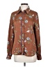 Lulus 100% Polyester Floral Brown Long Sleeve Blouse Size S - photo 1