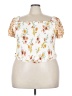 Torrid Ivory Short Sleeve Blouse Size 5X Plus (5) - photo 1