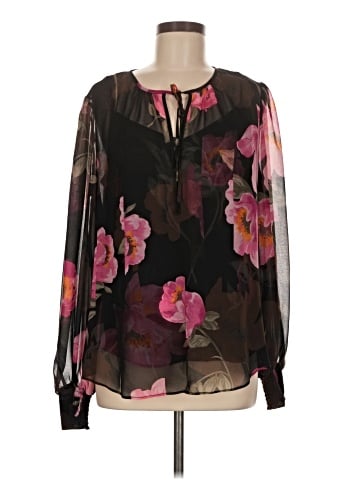 White House Black Market Long Sleeve Blouse (view 1)