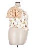 Torrid Ivory Short Sleeve Blouse Size 5X Plus (5) - photo 4