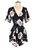 Trixxi Floral Black Romper Size S - photo 1