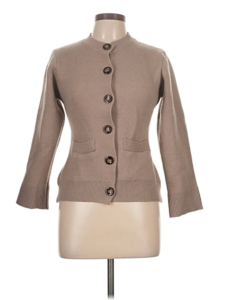 Pre-owned Unbranded Cardigan Sweater In Tan