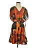 FARM Rio for Anthropologie Print Orange Casual Dress Size S - photo 1