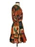 FARM Rio for Anthropologie Print Orange Casual Dress Size S - photo 4