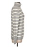 Talbots Stripes Gray Turtleneck Sweater Size L - photo 4