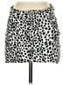 Motel Animal Print Silver White Denim Skirt Size S (estimated) - photo 1