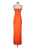 Boohoo 100% Polyester Orange Cocktail Dress Size 2 - photo 2