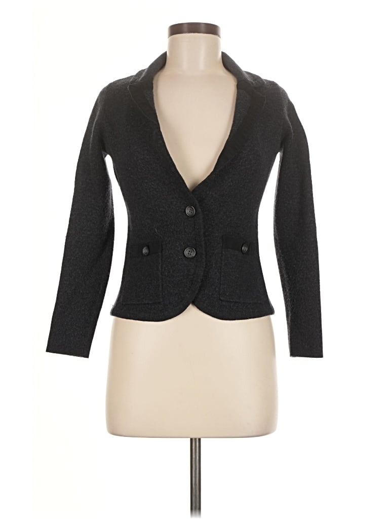 Pre-owned Halogen Cardigan Sweater In Black