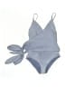 Stella McCartney Solid Gray Blue One Piece Swimsuit Size S - photo 1