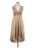 Speechless 100% Polyester Metallic Tan Cocktail Dress Size M - photo 1