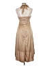 Speechless 100% Polyester Metallic Tan Cocktail Dress Size M - photo 2