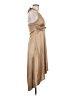 Speechless 100% Polyester Metallic Tan Cocktail Dress Size M - photo 4