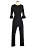 Black Halo Solid Black Jumpsuit Size 4 - photo 1