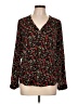 Forever 21 100% Polyester Black Long Sleeve Blouse Size L - photo 1