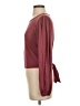 Lulus Burgundy Long Sleeve Top Size S - photo 5
