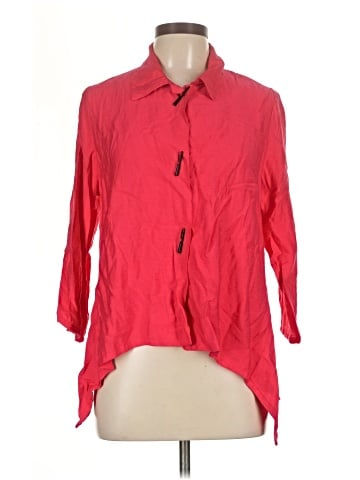 I.C. By Connie K 3/4 Sleeve Button-Down Shirt (view 1)