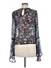 Re:named 100% Polyester Blue Long Sleeve Blouse Size S - photo 2