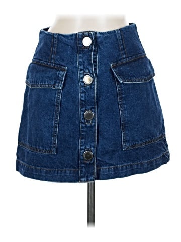 Topshop Denim Skirt (view 1)