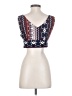 Forever 21 100% Polyester Blue Sleeveless Blouse Size S - photo 2