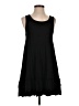 Easel Solid Black Casual Dress Size S - photo 1
