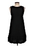 Easel Solid Black Casual Dress Size S - photo 2