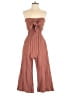 Grade & Gather Solid Brown Jumpsuit Size S - photo 1