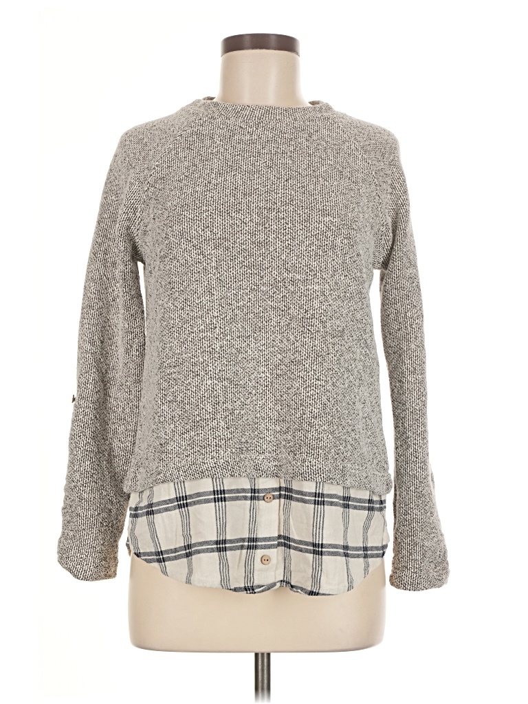 Pre-owned Assorted Brands Pullover Sweater In Gray