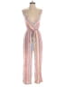 As U Wish Stripes Pink Jumpsuit Size S - photo 1