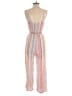 As U Wish Stripes Pink Jumpsuit Size S - photo 2