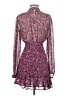 Aqua Paisley Purple Cocktail Dress Size XS - photo 2
