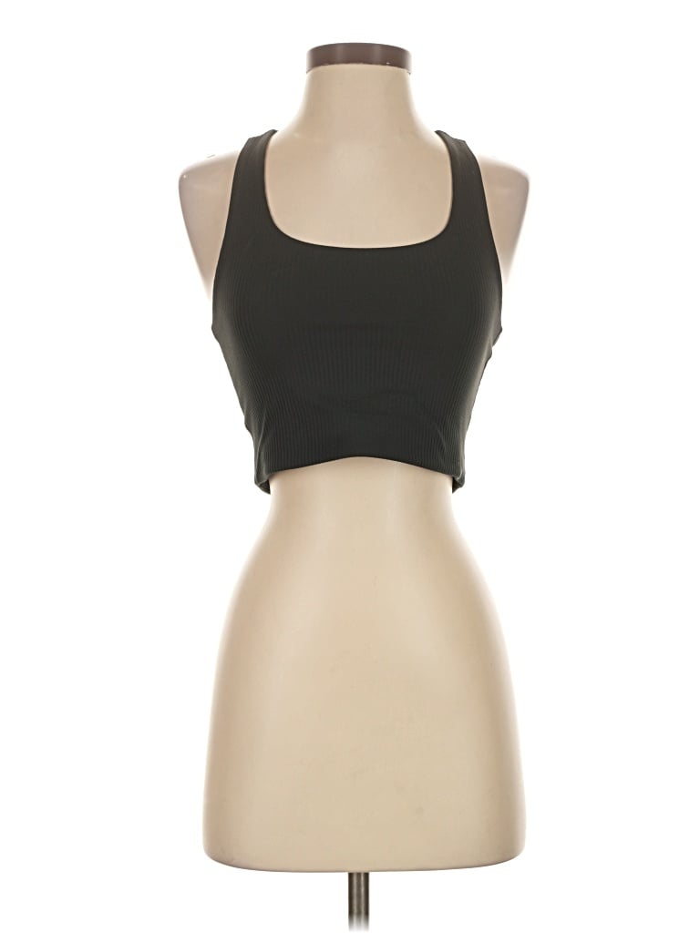 Pre-owned Girlfriend Collective Tank Top Black Halter Neckline Tops