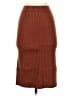 Kate Kasin Solid Brown Casual Skirt Size XS - photo 1
