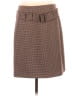 W by Worth Houndstooth Brown Casual Skirt Size 4 - photo 1