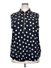 Anne Klein Polka Dots Black Sleeveless Blouse Size 2X - photo 1