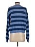 Shein 100% Acrylic Stripes Blue Pullover Sweater Size 2 - photo 2