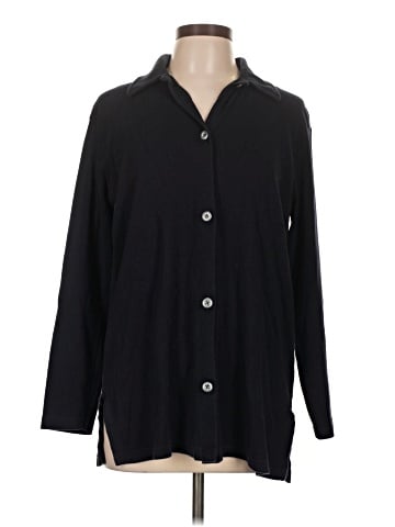 Nina Leonard Long Sleeve Button-Down Shirt (view 1)