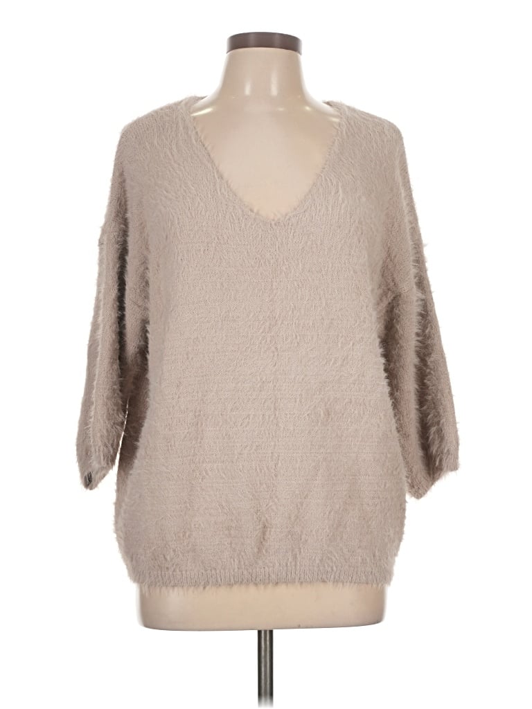 Pre-owned Unbranded Pullover Sweater In Tan