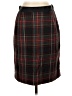 J.Crew 100% Virgin Wool Plaid Black Wool Skirt Size 4 - photo 1