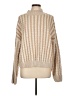 Cupshe 100% Acrylic Chevron-herringbone Tan Pullover Sweater Size L - photo 1