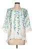 Unbranded 100% Polyester White 3/4 Sleeve Blouse Size L - photo 1