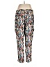 Ann Taylor LOFT 100% Viscose Floral Blue Casual Pants Size L - photo 2