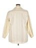 Koret Stripes Ivory 3/4 Sleeve Button-Down Shirt Size 18 - photo 2