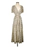 Muse Polka Dots Tan Ivory Casual Dress Size XS - photo 1