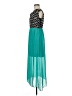 En Focus Studio 100% Polyester Color Block Teal Cocktail Dress Size 6 - photo 5