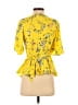 Ann Taylor LOFT Yellow Short Sleeve Blouse Size XS (petite) - photo 2