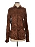 ASOS Design Paisley Brown Long Sleeve Blouse Size XS - photo 1