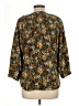 Adrienne Vittadini 100% Polyester Floral Brown 3/4 Sleeve Blouse Size L - photo 2
